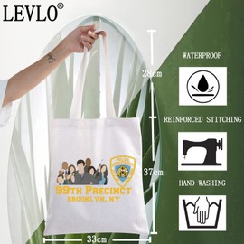 LEVLO Brooklyn 99 - Bolsa de maquillaje para programas de televisión Brooklyn 99 fans regalo 99th Precinct Brooklyn NY bolsa de maquillaje con cierre bolsa Brooklyn 99 Merchandise, 99TH Precinct Bolsa