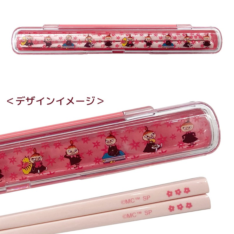 MOOMIN Various Little My Chopsticks + Case MM2288 Red