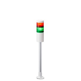 PATLITE LR6-202PJNW-RG Signal Tower LR6-202PJNW-RG DC24V Φ60 2 Stage Red/Green No Flashing / No Buzzer Pole Mount Round Bracket Cab Tire Cable