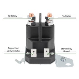 725-06153A 725-06153 Starter Solenoid Relay for Riding Lawn Mower Compatible with Cub Cadet XT1 XT2 MTD Fit for Troy Bilt Craftsman Zero Turn Yard Machines Ride Mower