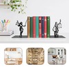 Lady Justice Statue Bookends - Metal Scales of Justice Decor