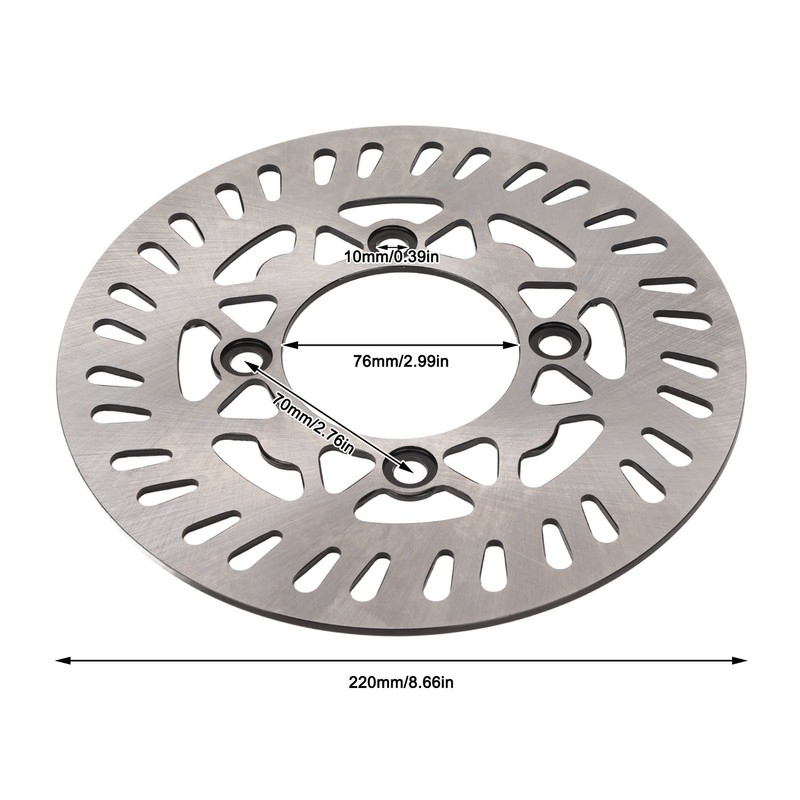 220mm Disc Brake Rotor Steel Alloy ATV Brake Disc for
