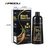 Meidu 2 Bottles of Black Hair Dye Shampoo 3 in