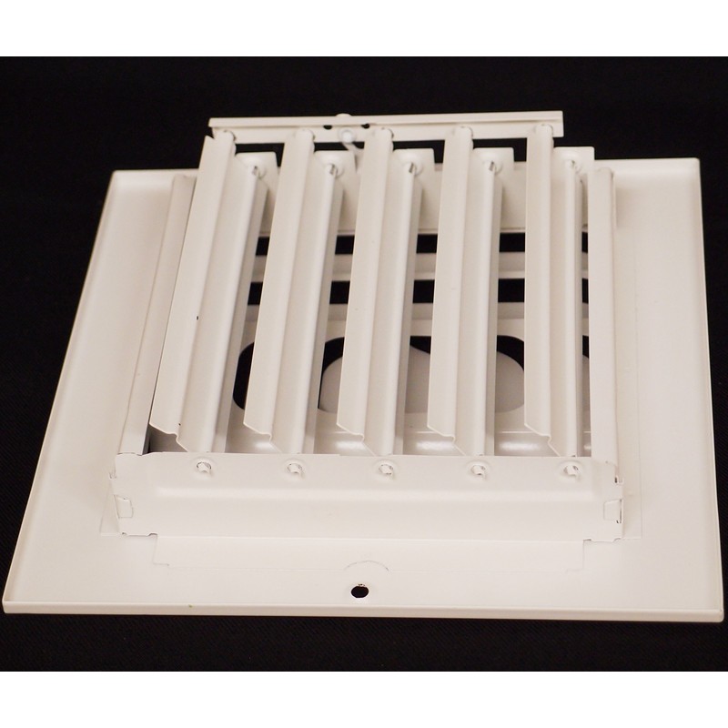 8"w X 6"h 3-Way Fixed Curved Blade AIR Supply Diffuser