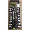Pittsburgh BRAND NEW 21 Pc 3/8 SAE & Metric 72T