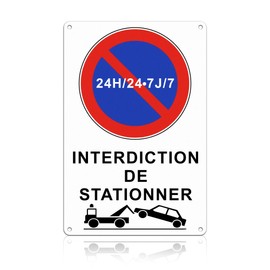 TAKULA 30 x 20 cm No Parking Sign, No Parking Sign, Reflective Metal Panels – Waterproof and Stainless