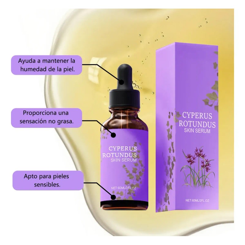 2 Sueros De Aceite De Cyperus Rotundus Para Depilación