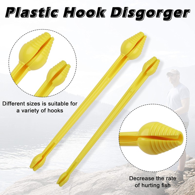 Plastic Hook Disgorger Hook Remover Tool 4PCS Fishhook Dehooker Unhooking