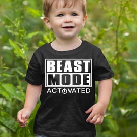 Toddler Activated Beast Mode 2T Black T-Shirt