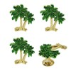 WhaGaay Palm Tree Cabinet Knobs 4 Pcs Cabinet Knobs Zinc