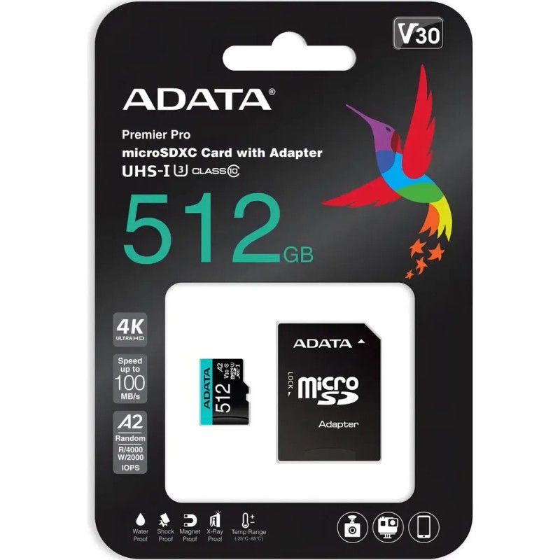 Memoria Flash Adata Premier Pro 512gb Microsdxc Clase 10 /vc