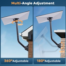 AONESY Starlink Gen 3 Mount, 360° Adjustable Starlink Pole Mount Kit for Wall Roof RV Yacht Guardrails with U Bolts Starlink Gen 3 Pipe Adapter, Mounting Kit for Starlink