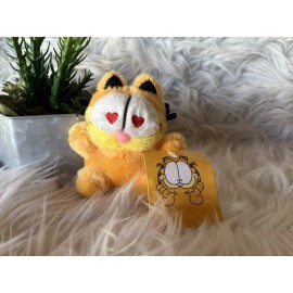 Unbranded Garfield Plush Keychain Heart Eyes 10 cm New