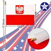 LoveVC 12Pcs 8×12 Inch Poland Ensign Flags Small Polish Eagle