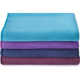 Yogamatters Grippy Yoga Mat Towel, 183cm x 61cm | Non-Slip Hot Yoga Microfiber Towel, Bikram Pilates (Fig)