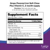 Fusion Lifestyle Chewable Iron Supplement for Women & Men -