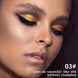 Light Brown Jelly Eye Shadow Stick, Sparkly Glitter Pearlescent Shimmer Eyeshadow Eyeliner Brightener Crayon, Highly Pigmented, Ultra Creamy, Lightweight, Buildable Formula, 0.65 Oz, Long-lasting