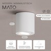 MATO Surface-Mounted Spotlight GU10 White - 30° Swivelling - Diameter
