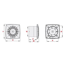 12V DC Bathroom Extractor Fan 100mm / 4" with Ball Bearing Low Voltage Wall Ceiling Ventilator