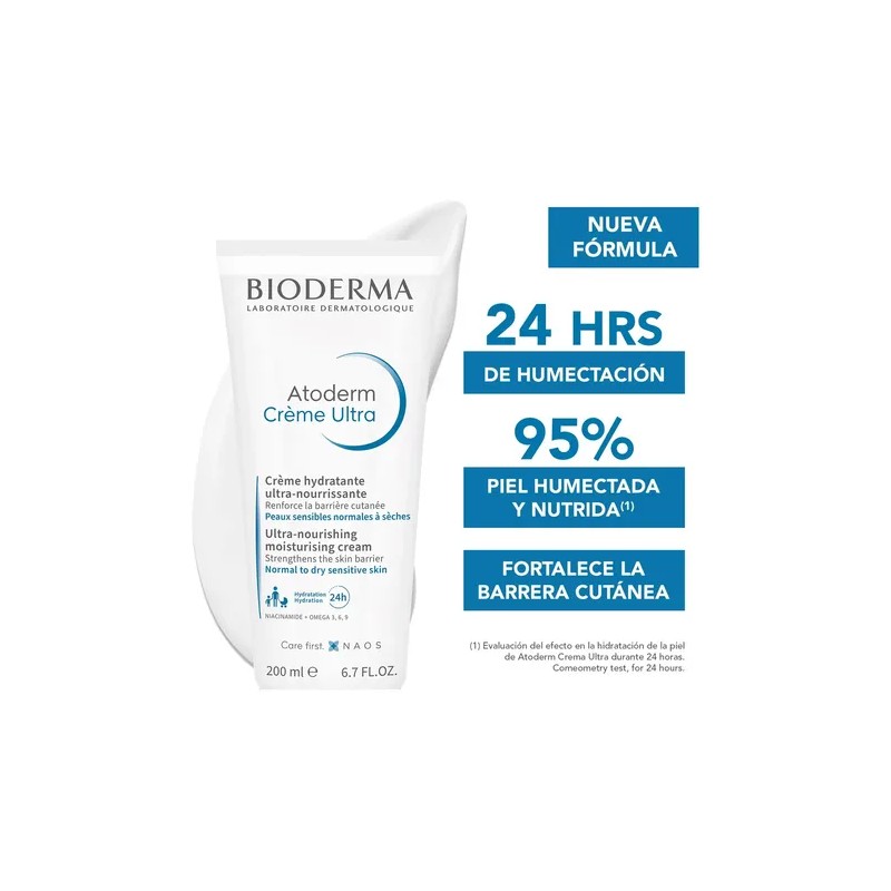 Bioderma Atoderm crema nutritiva 200 ml | hidrata y protege