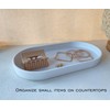 VCREATC White Small Tray (10 inch), Oval Tray for Bathtub