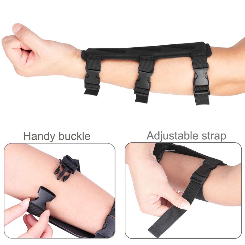 KRATARC Archery Arm Guard Adjustable 3-Strap Accessory Lightweight Hunting Target