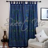 Sunflower Tab Top Curtain-Drape-Door Panel-Blue