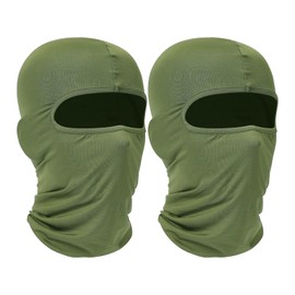 BUYUP Balaclava Ski Mask for Men - Motorcycle Balaclava Face Mask for Cold Weather Riding - Full Face Mask Balaclava for Helmets（Dark Green