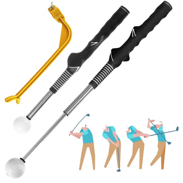 wlertcop Retractable Golf Training Aids - Golf Swing Training Aid