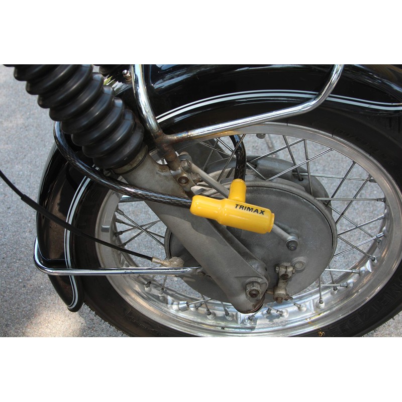 Trimax TQ1532 Trimaflex Integrated Keyed Cable Lock, Yellow / Black,