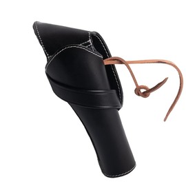 Warreplica Full Grain Buff Leather Cross Draw Holster Gun Holder 22 .38/357 .44/45 Cal Revolver Gun Western Holster Fit 4" to 6" Revolver Holster