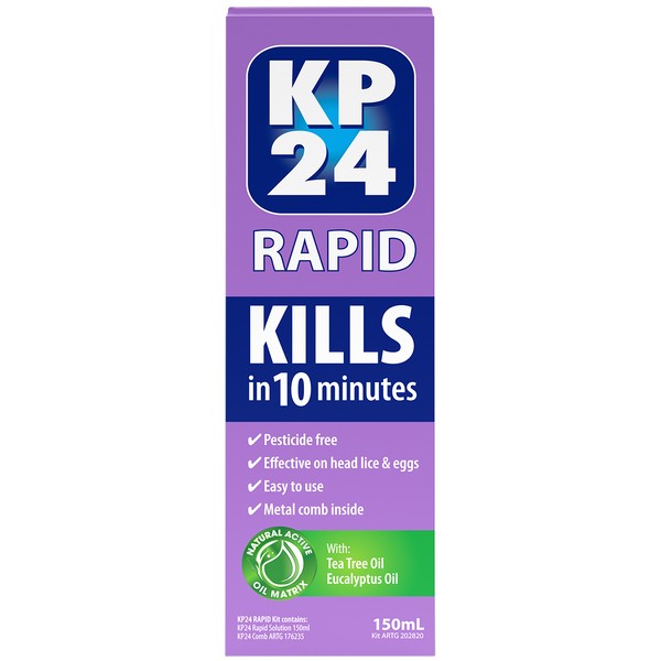 KP24 Rapid Lice Solution 150ml