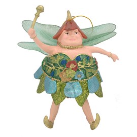 crafts & design Thick Fairy Decorative Hanging Fairy Light Blue Green 15 cm