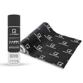 SSK-CLASSICBLACK 79mil/2mm Double Layer Sound Deadening Mat - 38.75 sqft. Thermal and Acoustic Insulation