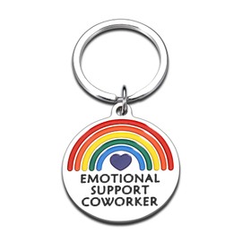 XPENMULBOJA Farewell Gifts for Coworker Gifts for Women Men Emotional Support Coworker Keychain Valentine Employee Appreciation Day Retirement Leaving Farewell Gifts cowork Going Away Promotion Gifts