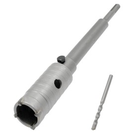 Hordion 1-3/8" (35mm) Concrete Hole Saw SDS Plus Shank Hole Saw Cutter with 202mm Connecting Rod Drill for Cement Brick Wall