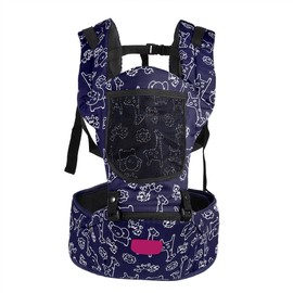1Pc Newborn Infant Baby Carrier Hip Seat Breathable Adjustable Wrap Sling Backpack (Blue)