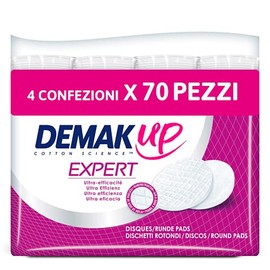 Demak'Up Duo+ Make-Up Remover Pads - Pack of 4 Bags of 70 Discs