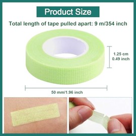 Cintas de Extensin de Pestaas de Micropore, 10 Rollos para Cinta de Tela de Pestaas Cinta Transpirable para Extensin de Aislamiento Injertadas        