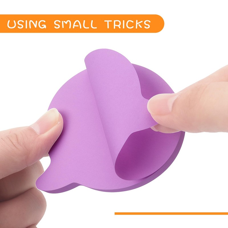 SIMONA Bubble Shape Sticky Notes 8 Color Bright Colorful Sticky