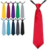 Soul-Cats® boys tie 35cm prebonded Silk Look Wedding Communion party,
