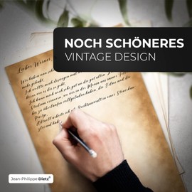 Jean-Philippe Dietz® Vintage Writing Paper – Printed on Both Sides – High-Quality Writing Paper – 120 g Paper (50)