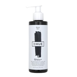dpHUE Gloss+ – Negro, 6.5 oz – Tinte semipermanente para el cabello y acondicionador profundo – Mejora y profundiza el cabello natural o tratado con color, sin gluten, vegano