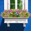 Quanfairy 10pc Artificial Flower Outdoor UV Resistant Fake Plant Wedding