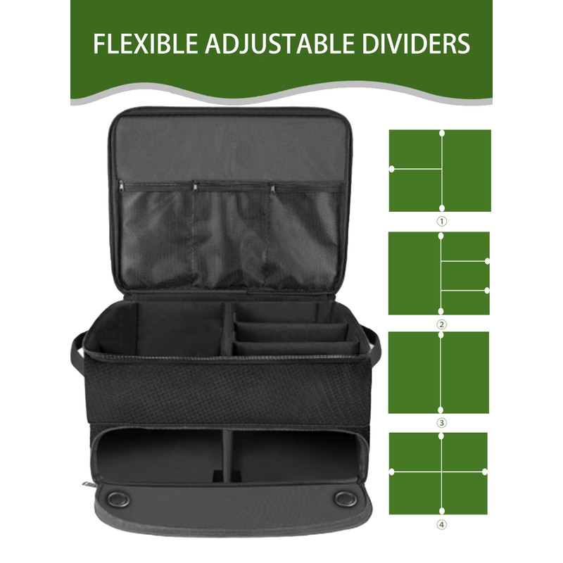 CAMPLAND 2 Layer Golf Trunk Organizer, Waterproof Car Golf Locker