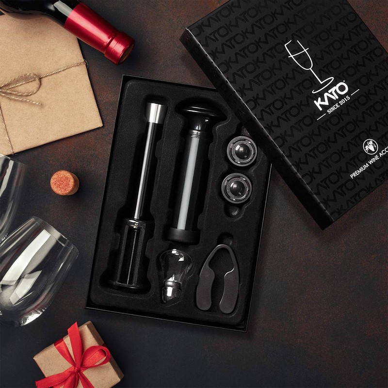 Tirrinia Electric Wine Opener Set, Wine Bottle Cork Remover Accessory