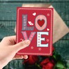Fancy Land Glitter Valentines Cards with Envelopes 24 Pack Vintage
