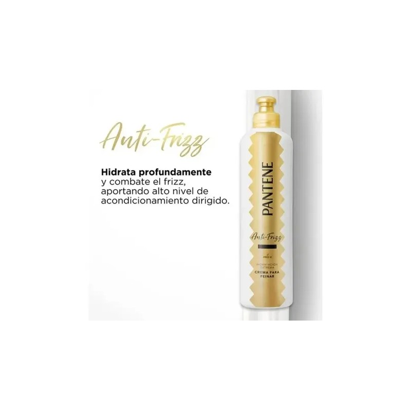 Crema Peinar Antifrizz Pantene Cabello Brillante 300