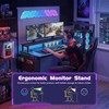 Gaming Desk 54 Inch Computer Table with Storage Shelves &