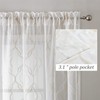 VISIONTEX Sheer Curtains 95 Inches Long 2 Panels Set, Beige